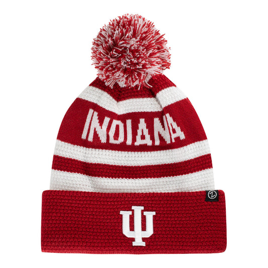 Indiana Hoosiers Klammer Crimson Knit Hat - Front View