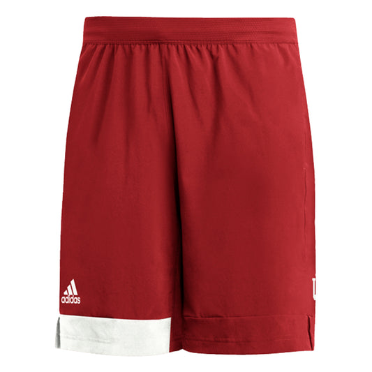 Indiana Hoosiers Adidas Stadium Shorts in Crimson - Front View