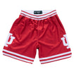 Indiana Hoosiers '80-81 Retro Game Shorts in Crimson - Front View