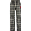 Indiana Hoosiers Plaid Flannel Grey Pants - Front View