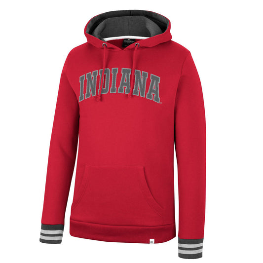 Indiana Hoosiers McClane Hooded Sweatshirt in Crimson - Front View