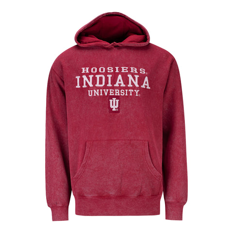 Indiana Hoosiers Mineral Hooded Sweatshirt - Front View