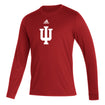 Indiana Hoosiers Adidas Creator IU Crimson Long Sleeve T-Shirt - Front View