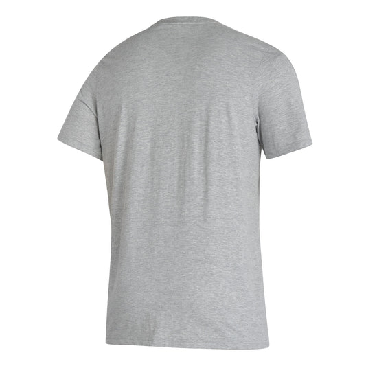 Indiana Hoosiers Adidas House of Blanks T-Shirt in Grey - Back View