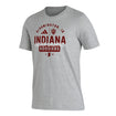Indiana Hoosiers Adidas House of Blanks T-Shirt in Grey - Front View