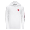 Indiana Hoosiers Hooded Whale White Long Sleeve T-Shirt - Front View