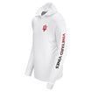 Indiana Hoosiers Hooded Whale White Long Sleeve T-Shirt - Side View