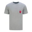 Indiana Hoosiers Hooded Whale Grey Long Sleeve T-Shirt - Front View