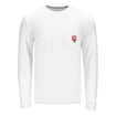Indiana Hoosiers Hooded Vintage Whale White Long Sleeve T-Shirt - Front View