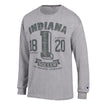 Indiana Hoosiers Soccer Grey Long Sleeve T-Shirt - Front View