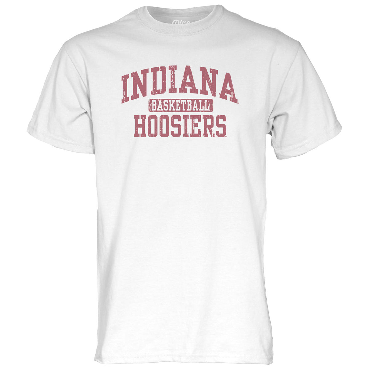 Indiana Hoosiers Memoir Basketball White T-Shirt - Front View