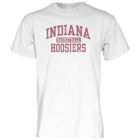 Indiana Hoosiers Memoir Basketball White T-Shirt - Front View