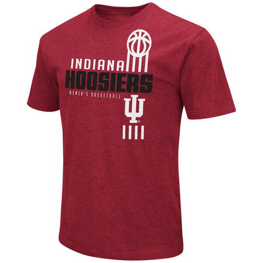 Indiana Hoosiers Women's Basketball Playbook Crimson T-Shirt - Front View