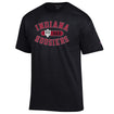 Indiana Hoosiers Dad Black T-Shirt - Front View