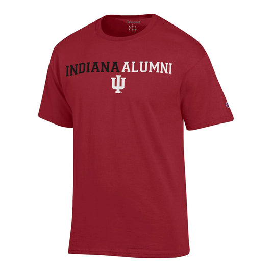 Indiana Hoosiers Alumni Two-Tone Crimson T-Shirt - Front View