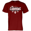 Indiana Hoosiers Women's Basketball Conference Champs Locker Room Crimson T-Shirt - Front View