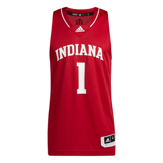 Indiana Hoosiers Adidas Swingman Crimson Basketball Jersey - Front View