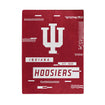 Indiana Hoosiers 60" x 80" Digitize Blanket in Crimson - Front View
