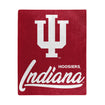 Indiana Hoosiers 50" x 60" Signature Blanket in Crimson - Front View