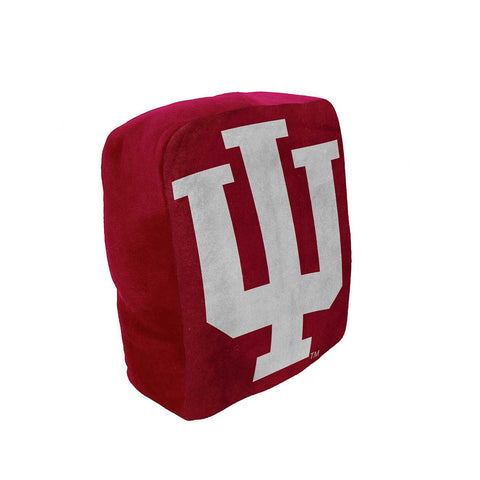 Indiana Hoosiers Cloud Square Pillow in Scarlet - Front View