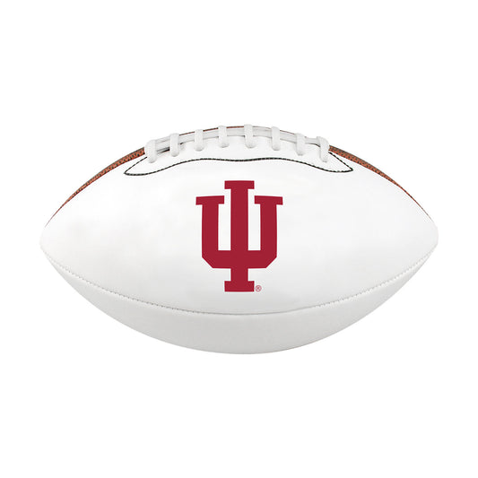Indiana Hoosiers Mini Autograph Football in White - Front View