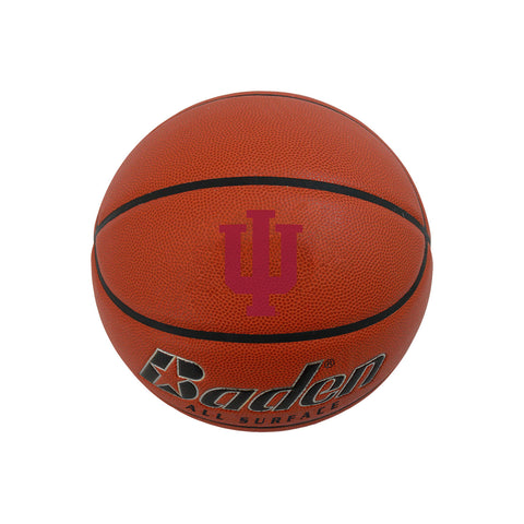 Indiana Hoosiers Full Size Replica Basketball in Brown - Front View