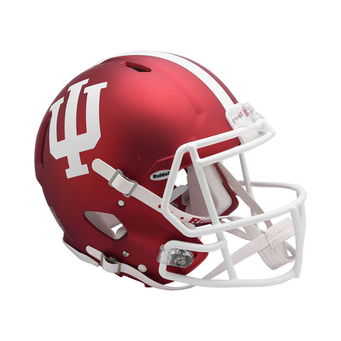 Indiana Hoosiers Authentic Speed Helmet in Crimson - Front View