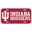 Indiana Hoosiers Plastic License Plate in Crimson - Front View