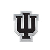Indiana Hoosiers Trident Auto Emblem in Black - Front View