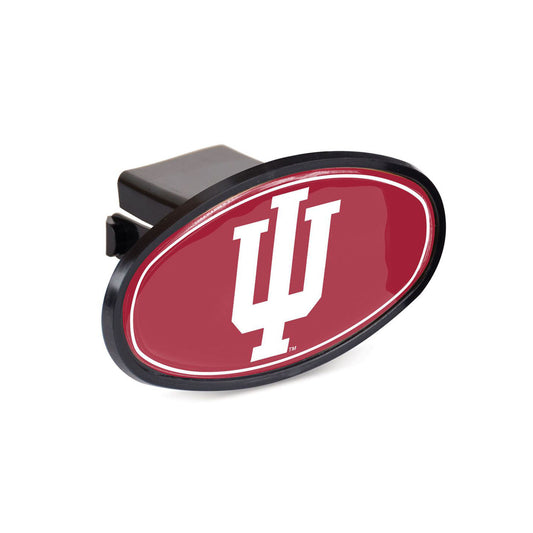 Indiana Hoosiers Auto Hitch Cover in Crimson - Front View