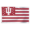 Indiana Hoosiers 3' x 5' Americana Flag in Crimson and White - Front View
