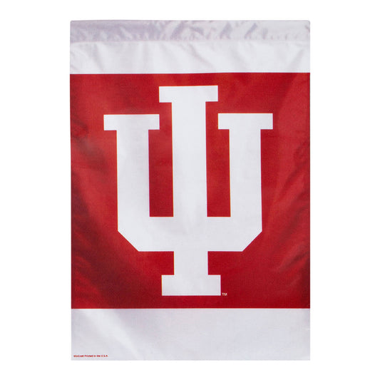 Indiana Hoosiers 28" x 40" 2 Sided Vertical Flag - Back View