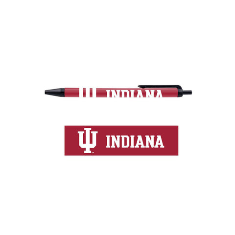 Indiana Hoosiers 5 Pack Pens in Crimson - Front View