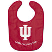 Indiana Hoosiers Little Fan Baby Bib in Crimson - Front View