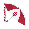 Indiana Hoosiers Trident Umbrella in White & Crimson - Front View