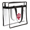 Indiana Hoosiers Clear Tote with Zipper