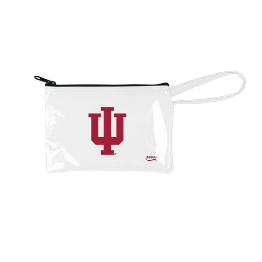 Indiana Hoosiers Clear Wristlet - Front View