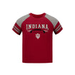 Toddler Indiana Hoosiers Michael Football T-Shirt in Crimson - Front View