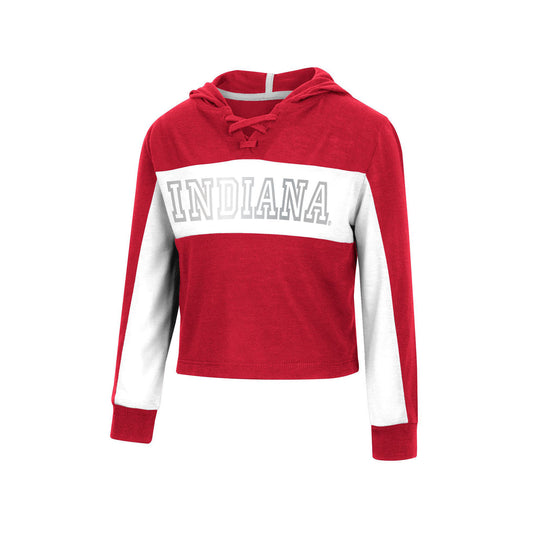 Men's Colosseum Crimson Indiana Hoosiers Big & Tall Hockey Lace-Up