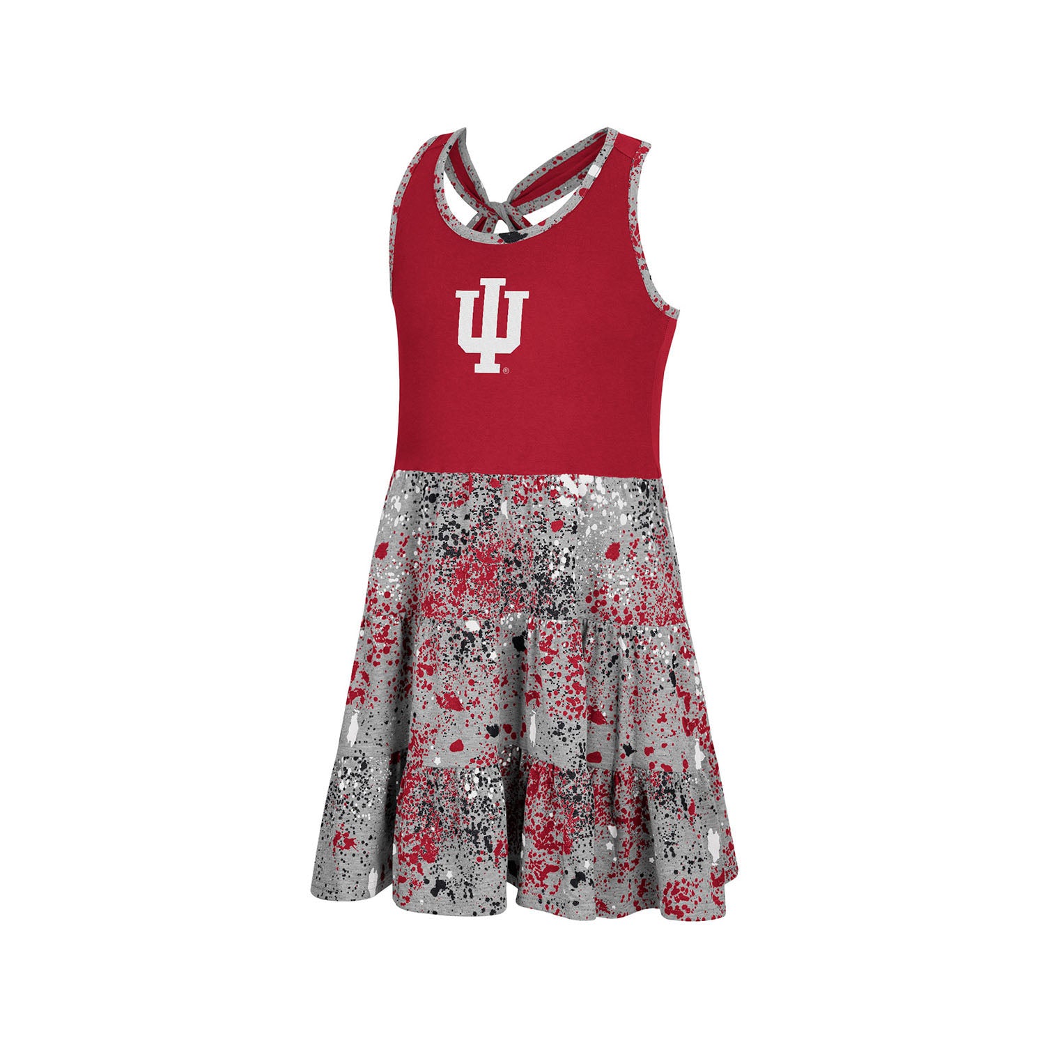 Girls Indiana Hoosiers Sweet Pea Tank Dress - Front View