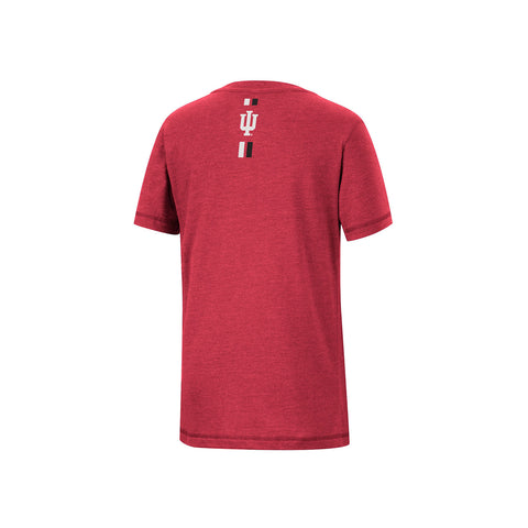 Youth Indiana Hoosiers Fly A Kite T-Shirt in Crimson - Back View