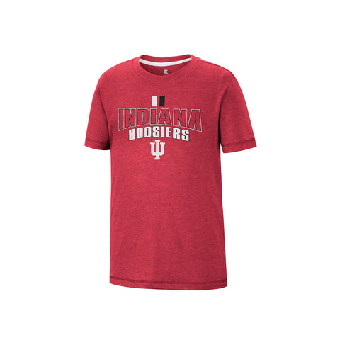 Youth Indiana Hoosiers Fly A Kite T-Shirt in Crimson - Front View